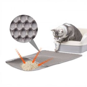 Cat Litter Trapping Mat 24 x 15 in Double Layer Honeycomb Non-Slip & Urine-Proof