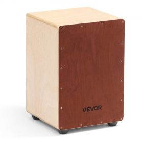 Cajon Box Drum Wooden Birchwood Compact Percussion Instrument with Snare Wires