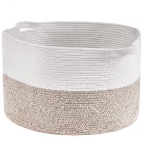 VEVOR Cotton Rope Storage Basket 67L Woven Blanket Basket 20 x 20 x 13 in