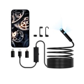VEVOR Dual Lens Borescope Endoscope Camera for Android IOS & 16.4FT Snake Cable