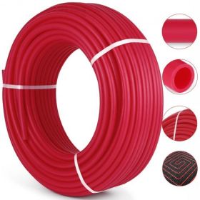 VEVOR 3/4" X 300Ft PEX Tubing Pex-B Red Hydronic Radiant Floor Heat Heating System Pex Pipe Pex Tube (3/4" , 300Ft/Red)