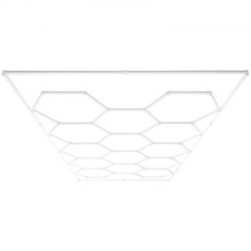 VEVOR Hexagon Garage Lights 86400LM 14 Grids Honeycomb LED Shop Ceiling Light