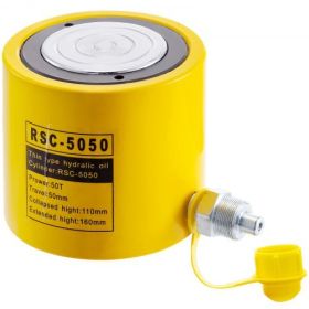 50T 2" Stroke Single Acting Hydraulic Cylinder Jack Ram