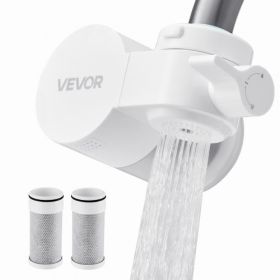Faucet Mount Water Filters Sink Water Purifier for Kitchen White Horizontal