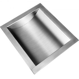 VEVOR 304 Stainless Steel Drop-in Deal Tray 12" Deep x 10" Wide x 1.6" High Brushed Finish for Cash Register Window