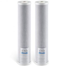 Whole House Water Filter Replacement Cartridge 4.5"x20" CTO Carbon 2 Pack