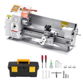 Metal Lathe Machine 8.7 x 18 in Precision Bench Power Metal Lathe Automatic Feed