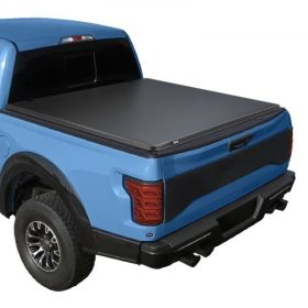 Soft Roll-Up Truck Bed Tonneau Cover 5.6 ft for 15-25 Ford F150 Waterproof