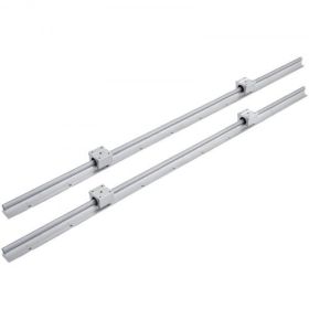 VEVOR Linear Rail SBR12-1000mm 38mm Linear Slide W/ 4 SBR12UU Bearing Blocks
