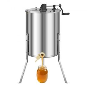 Manual Honey Extractor 4/6 Frame Beekeeping Honeycomb Spinner Stainless Steel