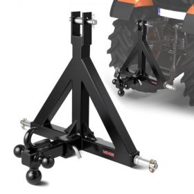 3 Point 2" Trailer Hitch Receiver Tractor Drawbar Quick Hitch Adapter for Kubota