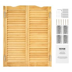 Saloon Swinging Doors 36" x 42" Arched Top Pine Wood with Hinges Log