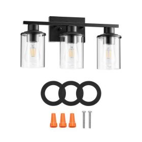VEVOR 3-Light Bathroom Light Fixtures – Modern Vanity Light Lamp over Mirror, Bathroom Vanity Lights for Wall