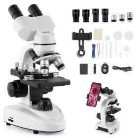 VEVOR Professional Binocular Compound Microscope Kit 40-2000X Magnification