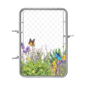 Chain Link Fence Gate Fit 2-6 ft x 4 ft Garden Fence Gate Posts Not Included