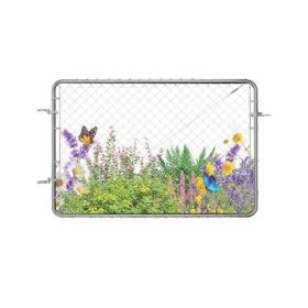 Chain Link Fence Gate Fit 2.2-6 ft x 6 ft Yard Garden Gate Posts Not Included
