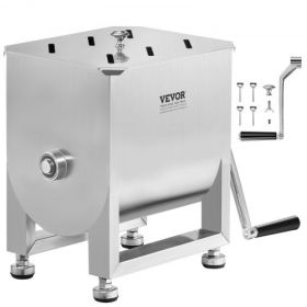 Manual Meat Mixer 15L Fixed Tank Mixing Max 15LB for Meat Sausage Mixer Machine
