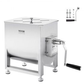 Manual Meat Mixer 30L Fixed Tank Mixing Max 30LB for Meat Sausage Mixer Machine