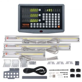 VEVOR Digital Readout 10'' & 20'' & 24'' Linear Scale 3 Axis DRO Display Kit