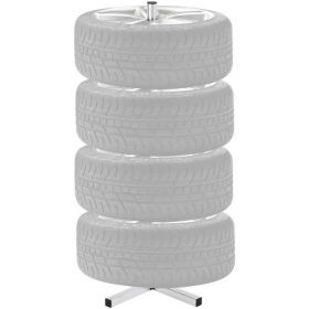 Tire Rack for 4 Tires with Rim Tyre Stand Holder Fit up to 225mm Wide Tire