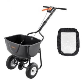 Walk-Behind Push Broadcast Spreader 60LBS 0-9.8ft Spreading Width for Fertilizer