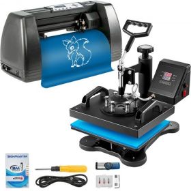Heat Press 12"x10" Vinyl Cutter Plotter 14" T-shirt Sublimation Signmaster