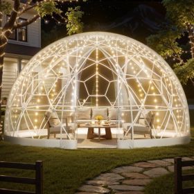 15x9.5 ft Garden Bubble Tent for 10-14 Person Outdoor Clear Geodesic Dome Window