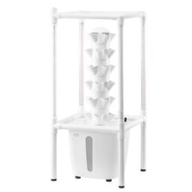 Hydroponic Growing System with Grow Light 30 Pods Indoor Hydroponic Tower Garden