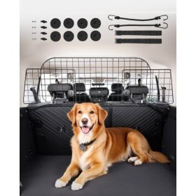 Dog Car Barrier 35.4"-60.6" Adjustable Pet Divider Gate for Trunk Cargo Area