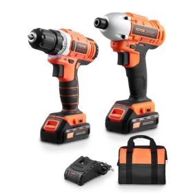 Tool Combo Kit Max 12V Cordless 2-Tool Power Combo Kit with 2.0 Ah Batteries