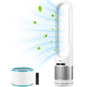 40" Oscillating Tower Fan 8H Timer 15.4ft/s High Velocity with Remote Control