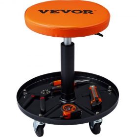 VEVOR Adjustable Mechanics Rolling Creeper Seat Stool Tool Tray for Shop Garage