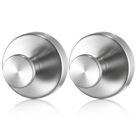 Suction Cup Hooks for Shower No Drill Stainless Steel 2-Pack Towel Hooks