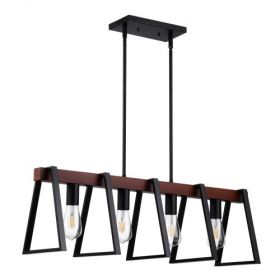 VEVOR 4-Light Kitchen Island Pendant Lights 60W Adjustable Dining Room Light E26