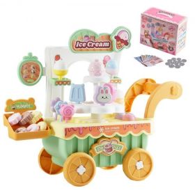 VEVOR Ice Cream Cart for Kids Pretend Play Ice Cream Shop for Kids Aged 3+