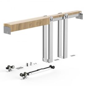 Pocket Door Frame Kit Pocket Door Kit for 24-30 in Wide 80 in High Door Steel