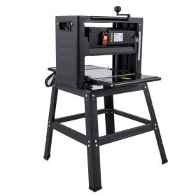 VEVOR Benchtop Planer, 13" Thickness Planer, 1800W 8000RPM Woodworking Planer, 6m/min Planing Speed W/ Iron Stand Dust Exhaust
