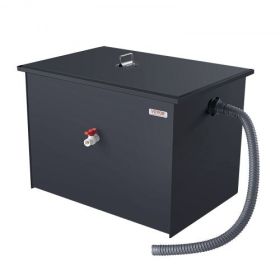 VEVOR 30LBS Commercial Grease Interceptor Trap Carbon Steel Waste Water Filter
