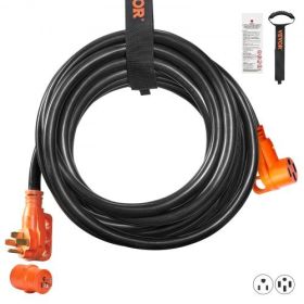 VEVOR 25ft RV Extension Cord Power Cord 50Amp NEMA 14-50R/NEMA 14-50P ETL Listed