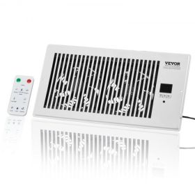 Quiet Register Booster Fan Heating/Cooling 6 x 12 inch with Remote White
