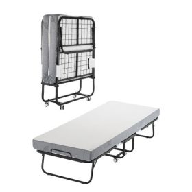 VEVOR 31 in x 75 in Folding Bed with 5 in Mattress, Twin Size, Grey, for Adults, Guest