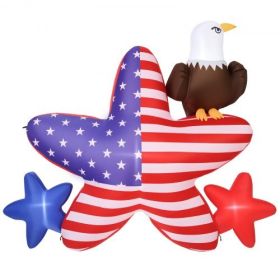 VEVOR Patriotic Inflatable Decoration 4.82 ft 4th of July Inflatables Decoration