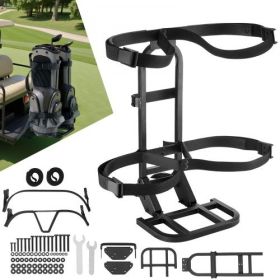 Upgraded Golf Cart Rear Seat Bag Holder 27.1 x 15.6 x 29.7 Inch Carbon Steel