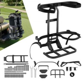 Upgraded Golf Cart Rear Seat Bag Holder 27.8 x 16.1 x 30.9 Inch Carbon Steel