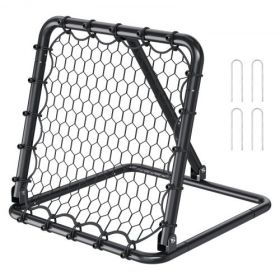 34"x34" Soccer Rebounder Net Kick-Back Portable Football Training Gifts