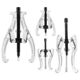 4Pcs 3 Jaw Gear Puller Set Gear Pulley Bearing Puller 3 in/4 in/6 in/8 in