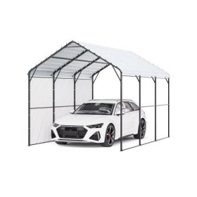 VEVOR 10' x 15' Metal Carport Heavy Duty Outdoor Car Shelter Garage for Boats