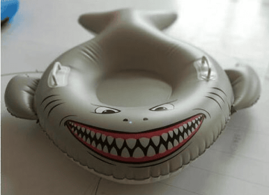 Meg Snow Tube, Inflatable Snow Tube Sled Heavy Duty, Megalodon Pool Float For (Option: PD194126)